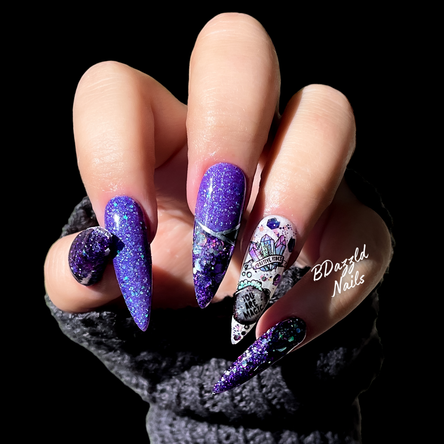 Twilight Glow Flakie/Glitter Nail Dip