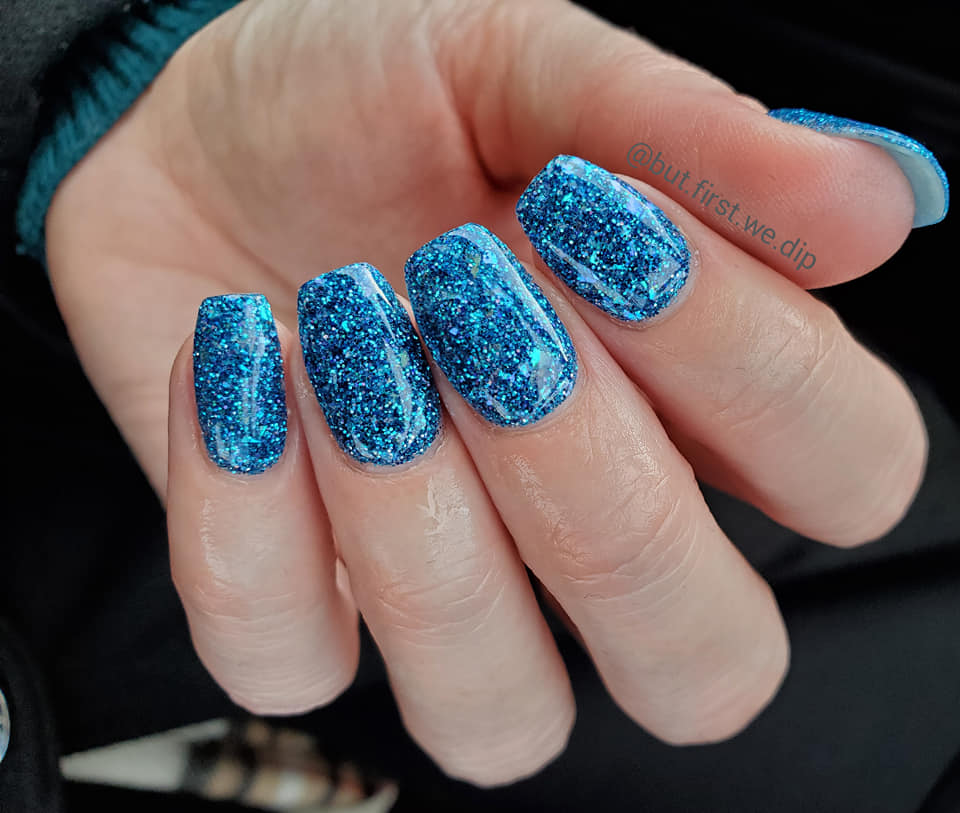 Blue Razz Slush Glitter Dip