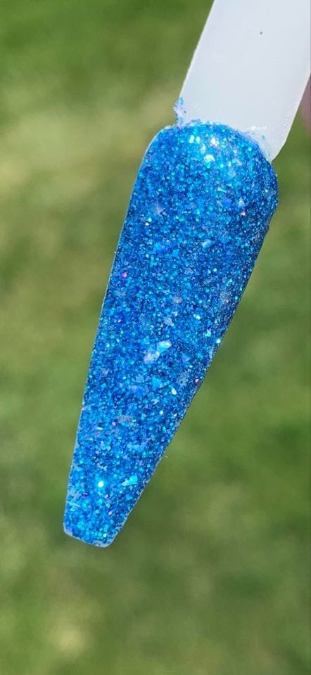 Blue Razz Slush Glitter Dip